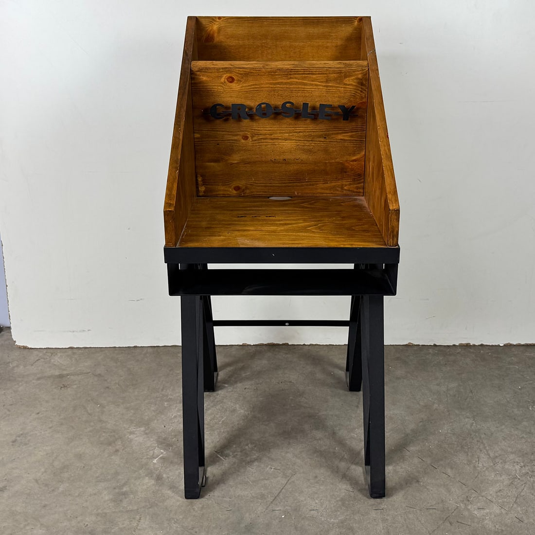 Wooden Crosley Record Player Store Display with a Metal Base (1 of 12)