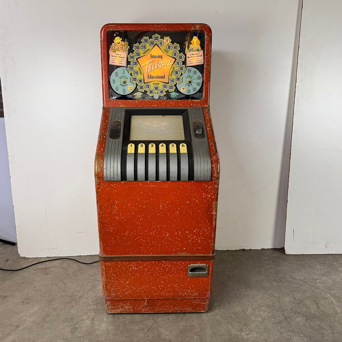 Telequiz Corporation "Telequiz" Trivia Arcade Game ca. 1948  (1 of 15)