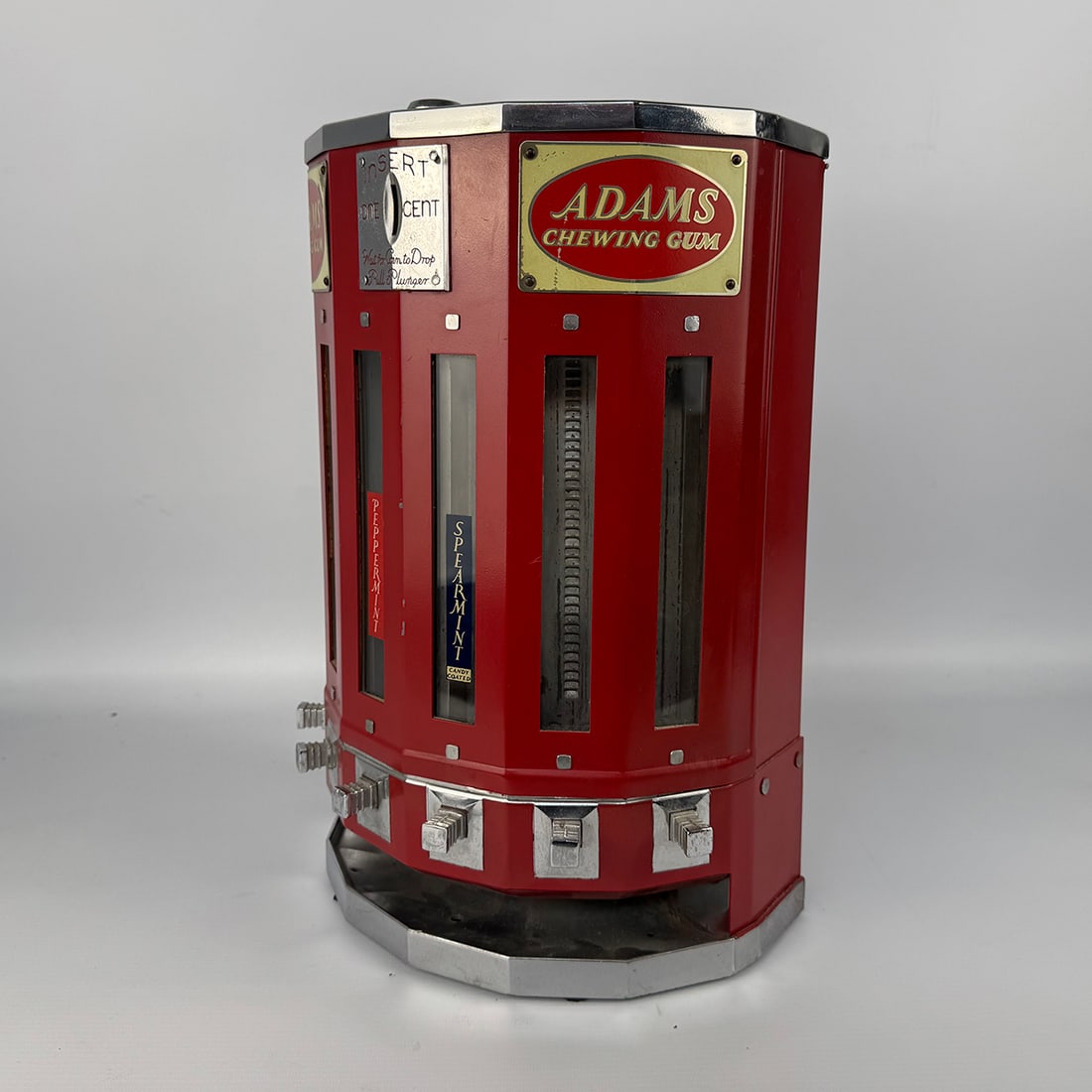 Stewart & McGuire Adams Gum 1 Cent 6-Column Chewing Gum Vending Machine ca. 1937 (1 of 15)