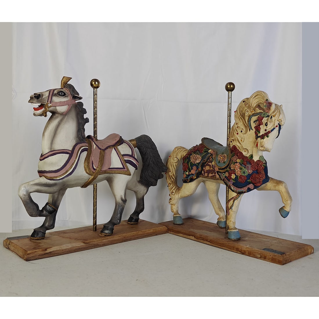 Lot of 2 PJ's Carousel Collection Carousel Horses Illions & Muller Styles (1 of 11)