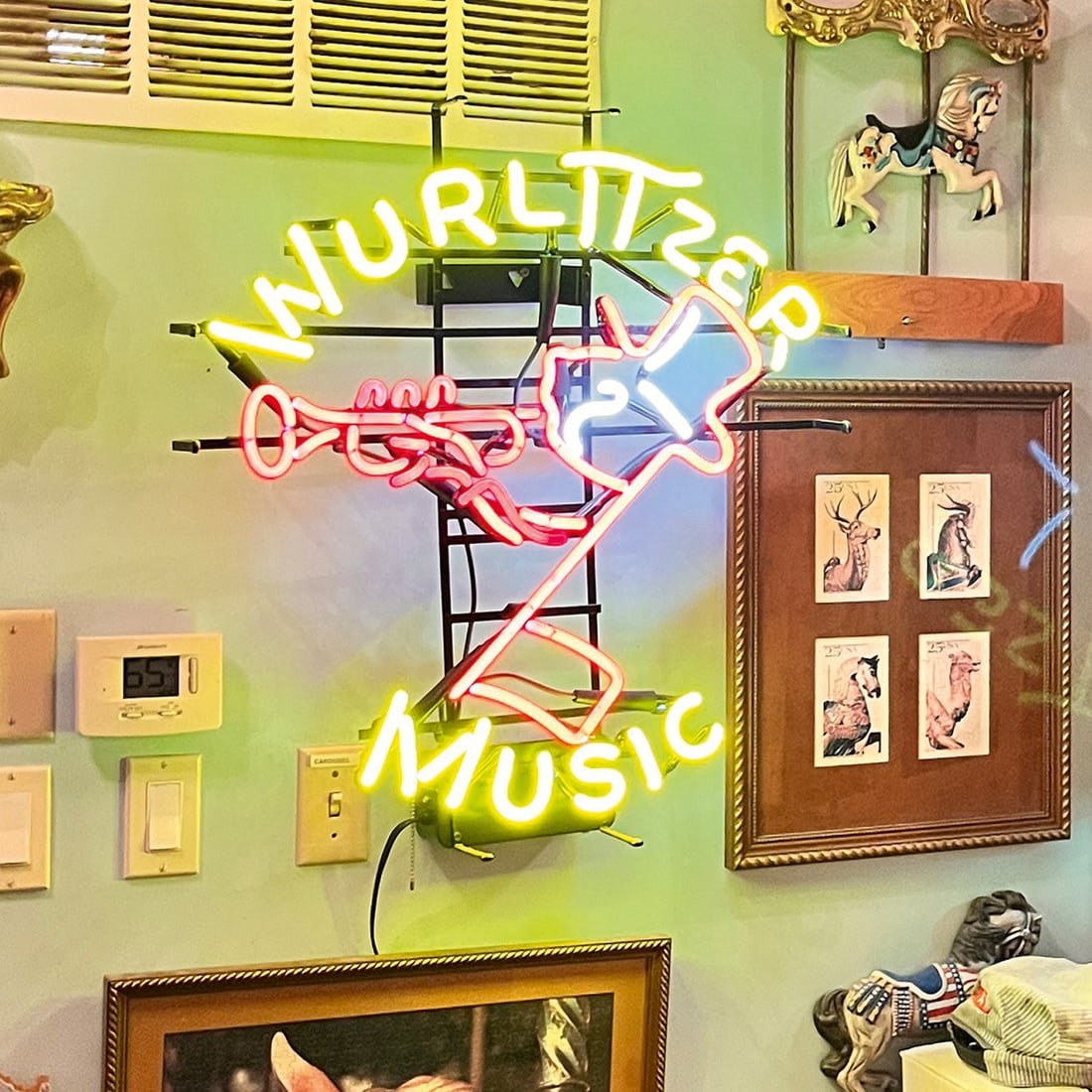 2003 American Wurlitzer Music Johnny One Note Neon Sign (1 of 2)