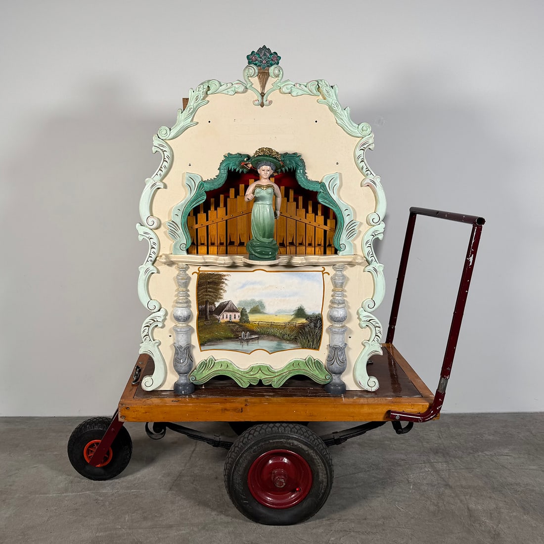 36-Key Rein van de Broek Street Organ with Cart, Built ca. 1980 (1 of 19)