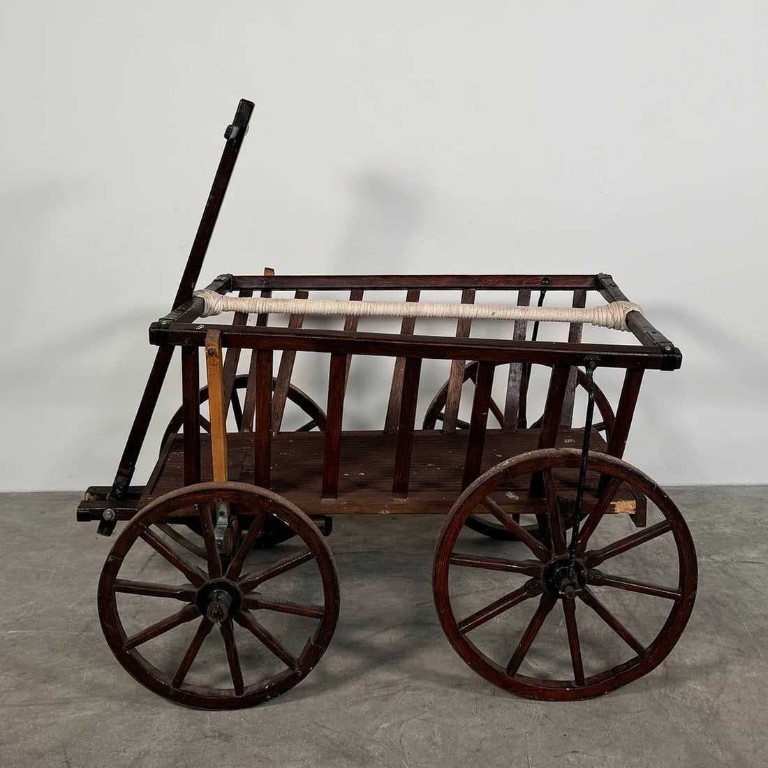 Vintage Wooden Fairground Handcart for Transporting Small Children (1 of 12)