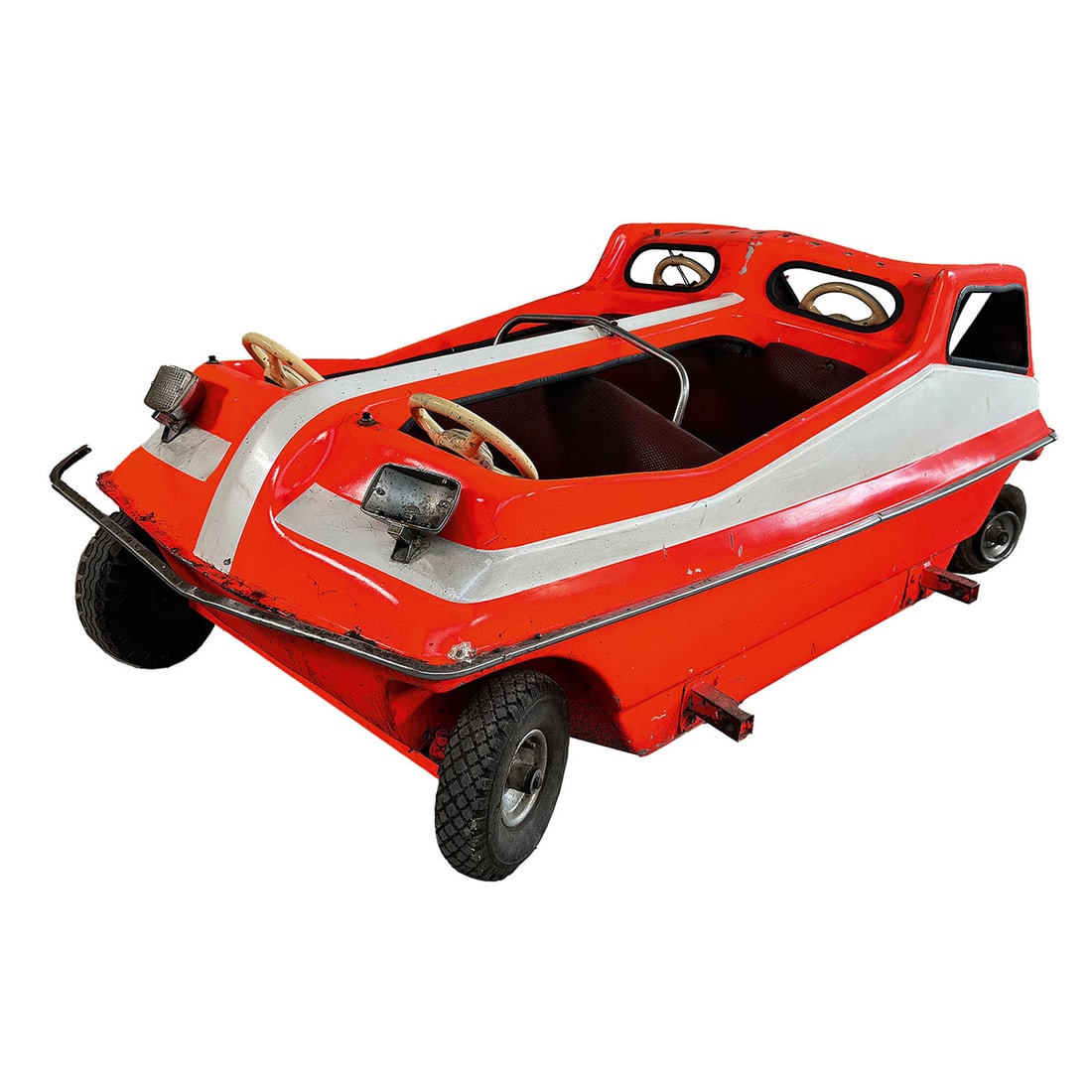 Molded Plastic Children's Carousel Vehicle "Feuerwehr" in Fire Brigade Theme (1 of 15)