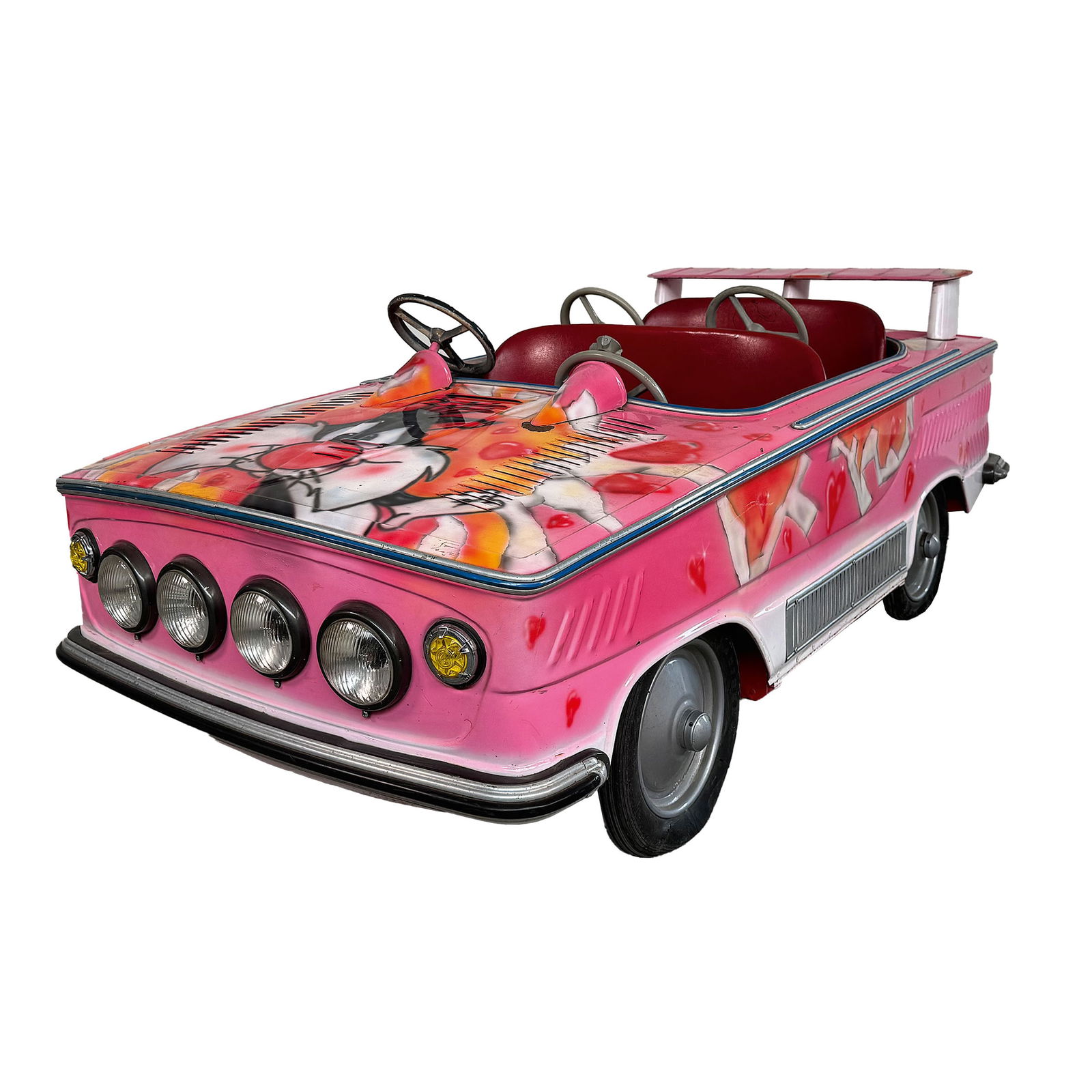 1970 Autopede Volvo Carousel Vehicle: 1970 Autopede Volvo carousel vehicle. One of the most underrated models in the Autopede collection, the Volvo is a unique design and not based on any existing Volvo car designs, the name came about wh