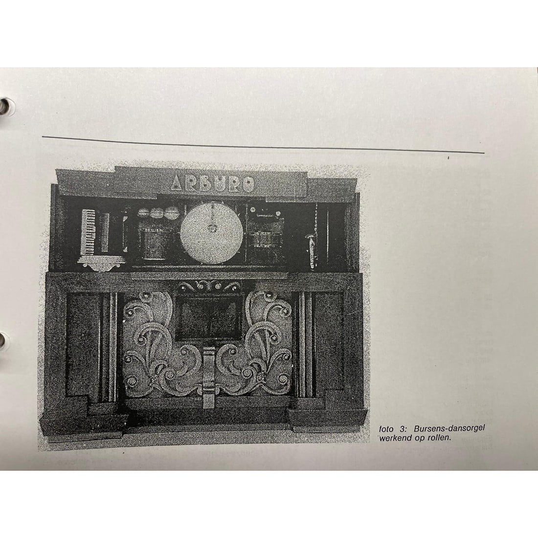 88 Keyless Arthur Bursens "Arburo" Paper Roll Dance Organ (ca. 1950s) - 4