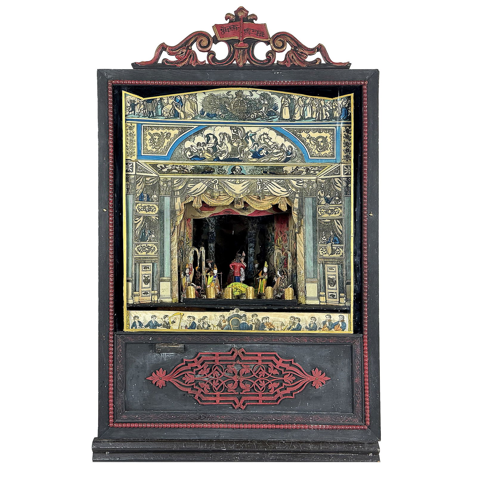 Coin-Op Animated Magic Opera Theater Automaton with Music Box. (1 of 14)