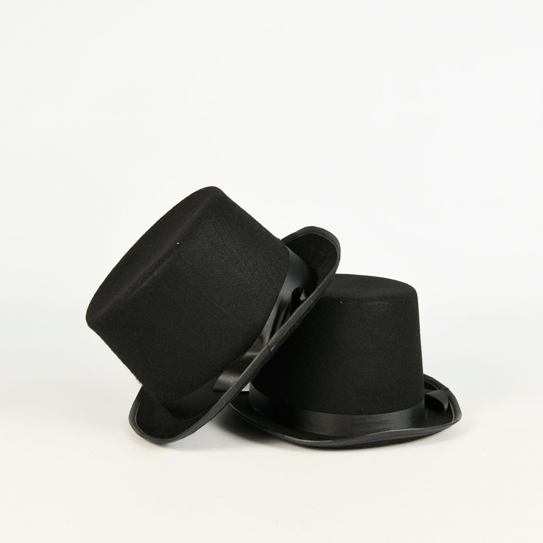 Lot of 24 New Old Stock Black Top Hats (1 of 5)