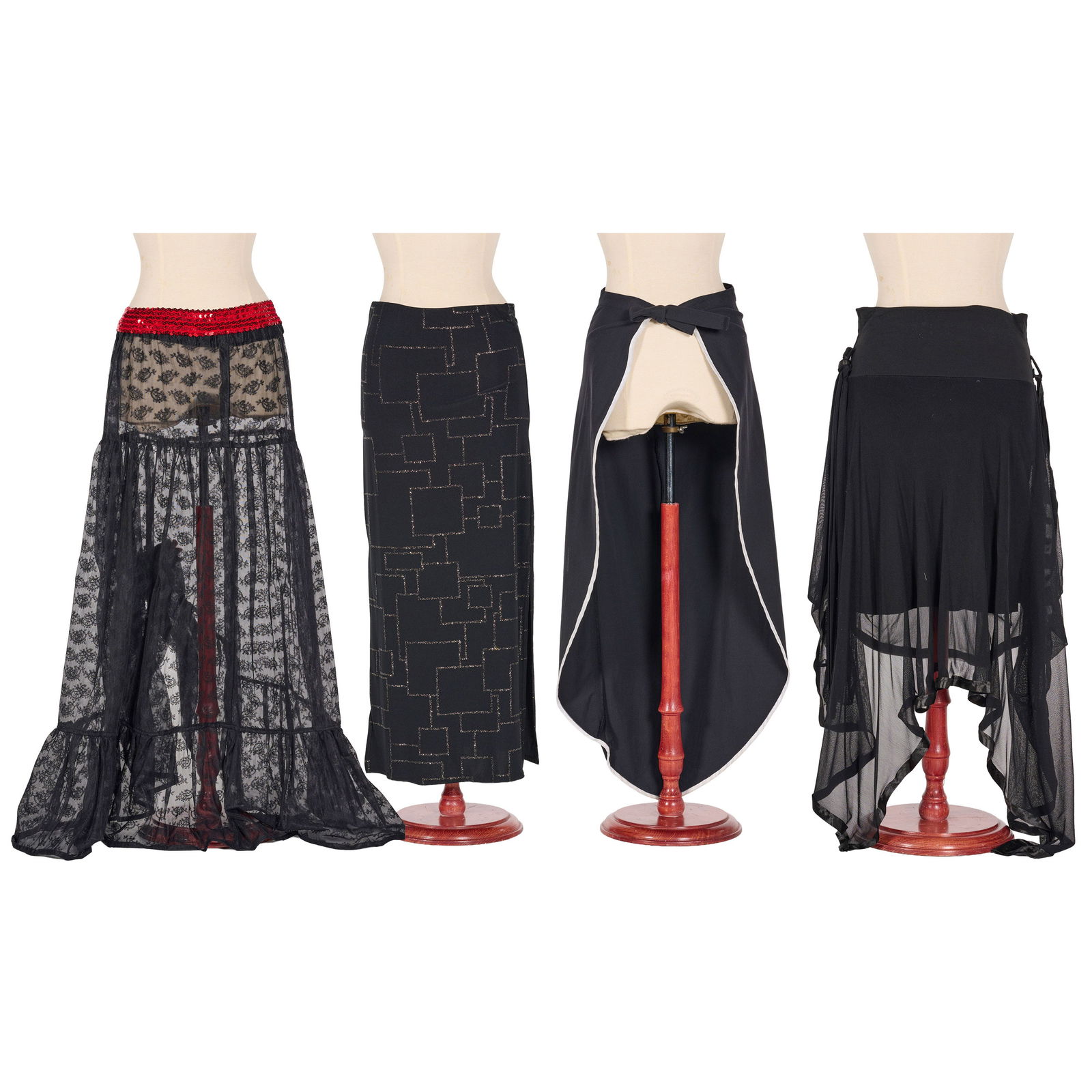 Lot of 4 Various Skirts Stage-worn by Royce's Assistants During Stage Illusion Performances (1 of 9)