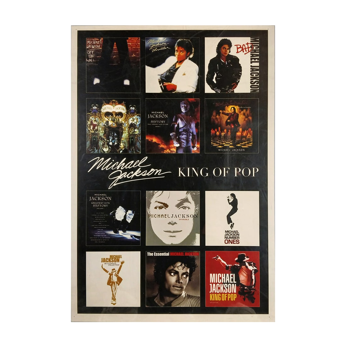 Double-sided Michael Jackson Memorial Poster "This is It, 1958 - 2009": Double-sided Michael Jackson memorial poster "This is It, 1958 - 2009". Very good visual condition, shows small holes from previous mounting. Dimensions (H x W x D): 70 x 49 x cm. Condition: Very