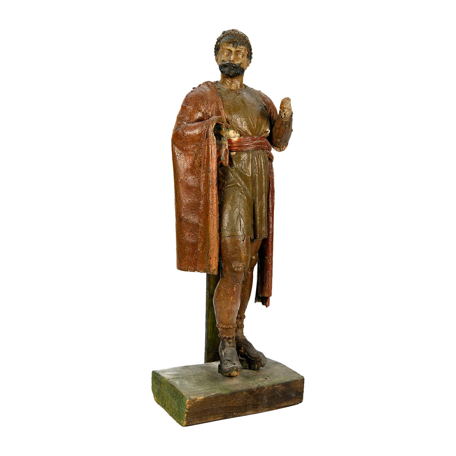 Rare Antique Wooden Organ Figure by Ferdinand Demetz (ca. 1900) (1 of 14)