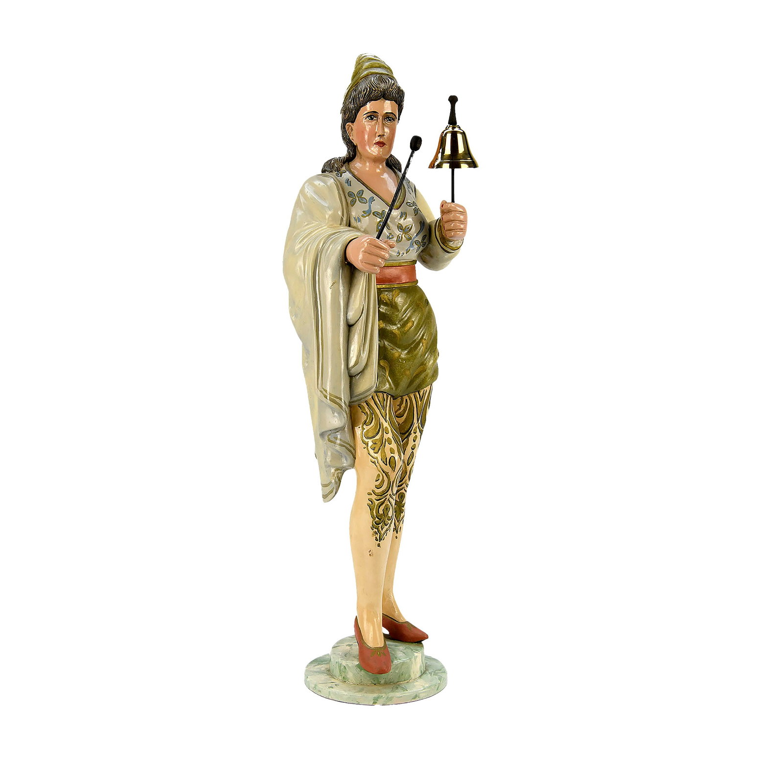 Wooden Organ Figure Automaton with Bell and Mallet, Copy of Demetz (1 of 9)