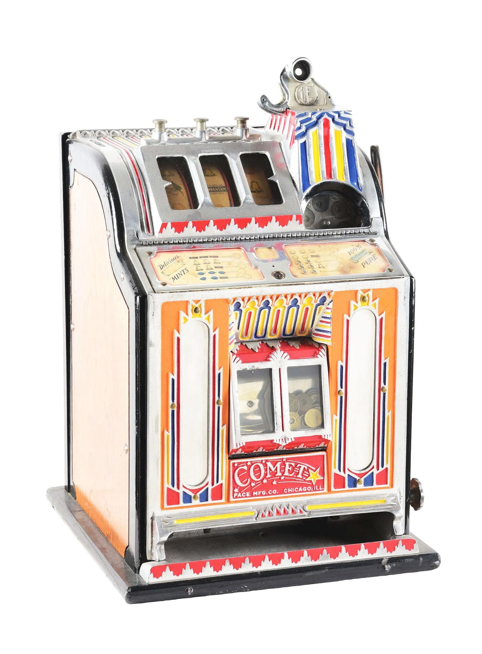 1 Franc Pace Comet Slot Machine With Skill Stop (1 of 5)