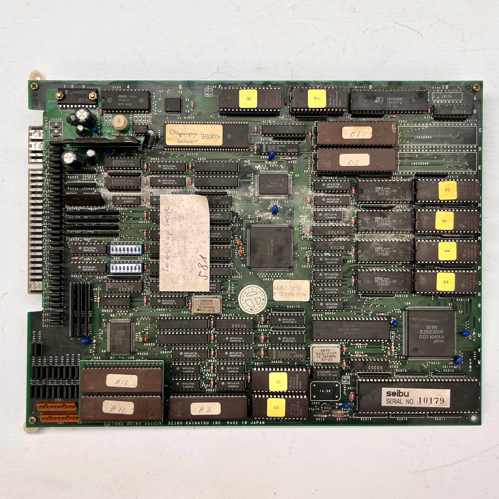 Cup Soccer Seibu Arcade Game PCB (1 of 3)