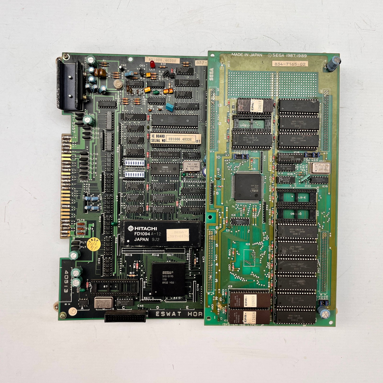 Eswat Sega Arcade Game PCB (1 of 3)