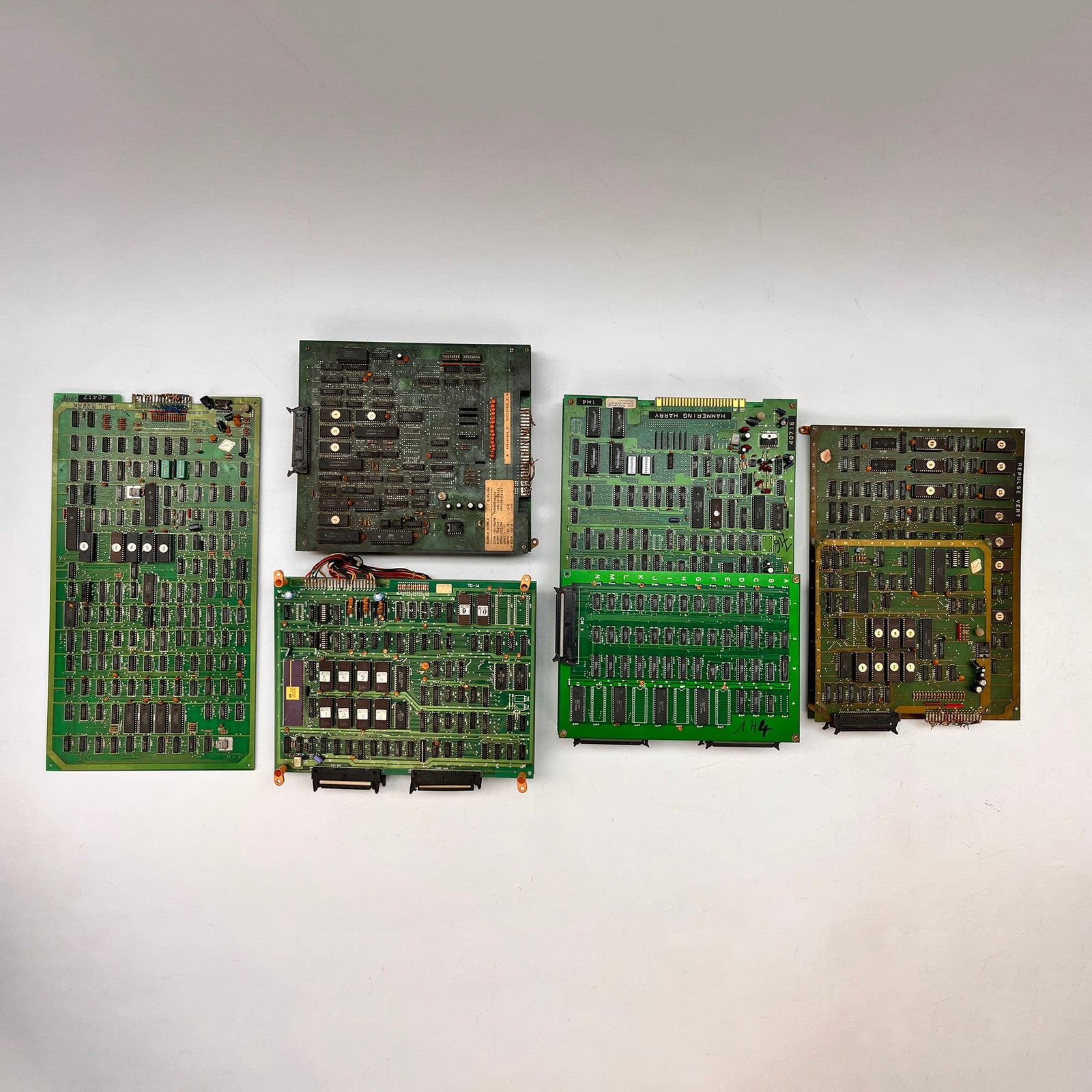 Lot of 5 Arcade PCB's - Terra Cresta, Jail Break, Bubble Bobble, Hammering Harry, Repulse (1 of 6)
