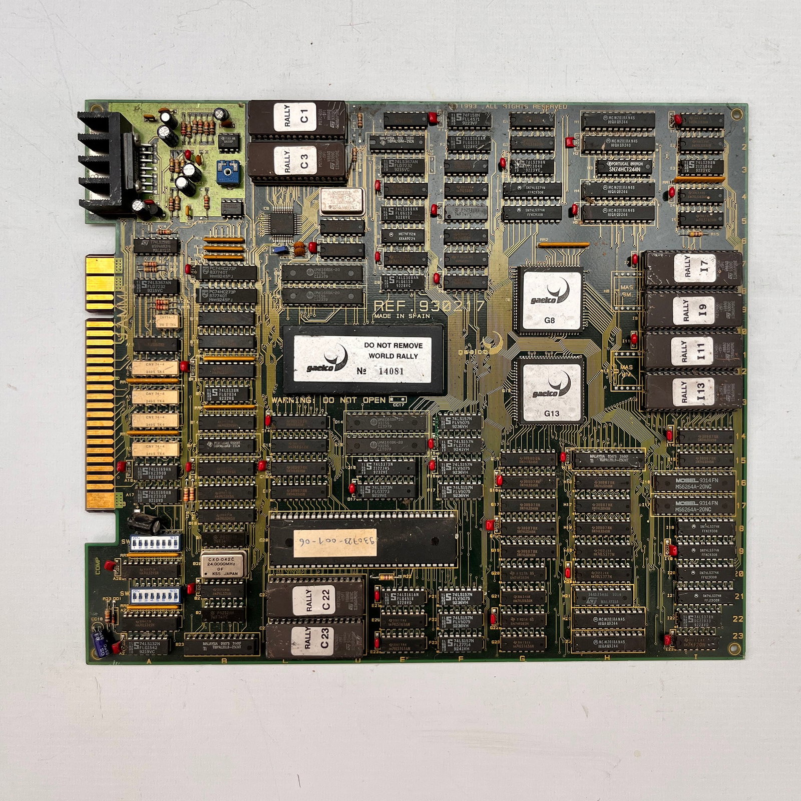 World Rally Gaelco Arcade Game PCB (1 of 3)