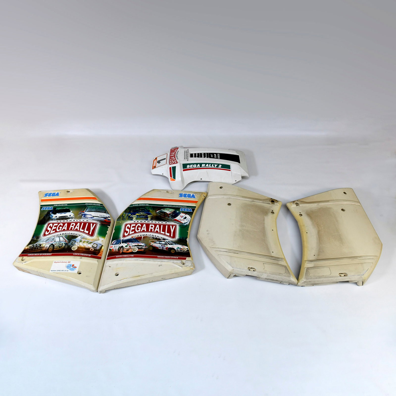 Set of 5 Sega Rally 2 Arcade Cabinet Plastic Parts Sega (1998) (1 of 8)