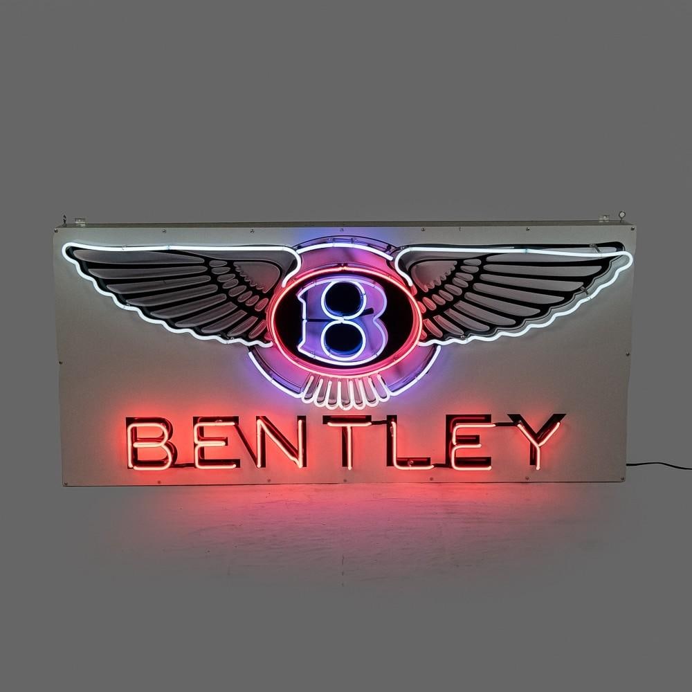Very Large Original Bentley Neon Dealer Sign (1 of 11)