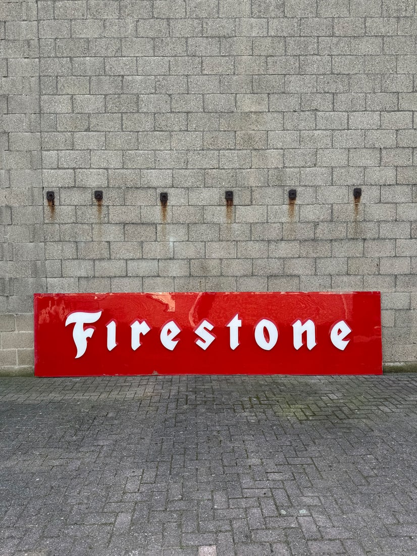 Huge Moulded Plastic Firestone Tires Advertising Sign (1 of 17)