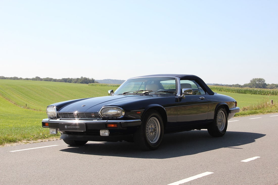 1988 Jaguar XJS Convertible: This 1988 Jaguar XJS is a classic car registered as an oldtimer vehicle in the Netherlands, where it was originally delivered. It has had 8 owners and is currently in good condition with a demonstrabl