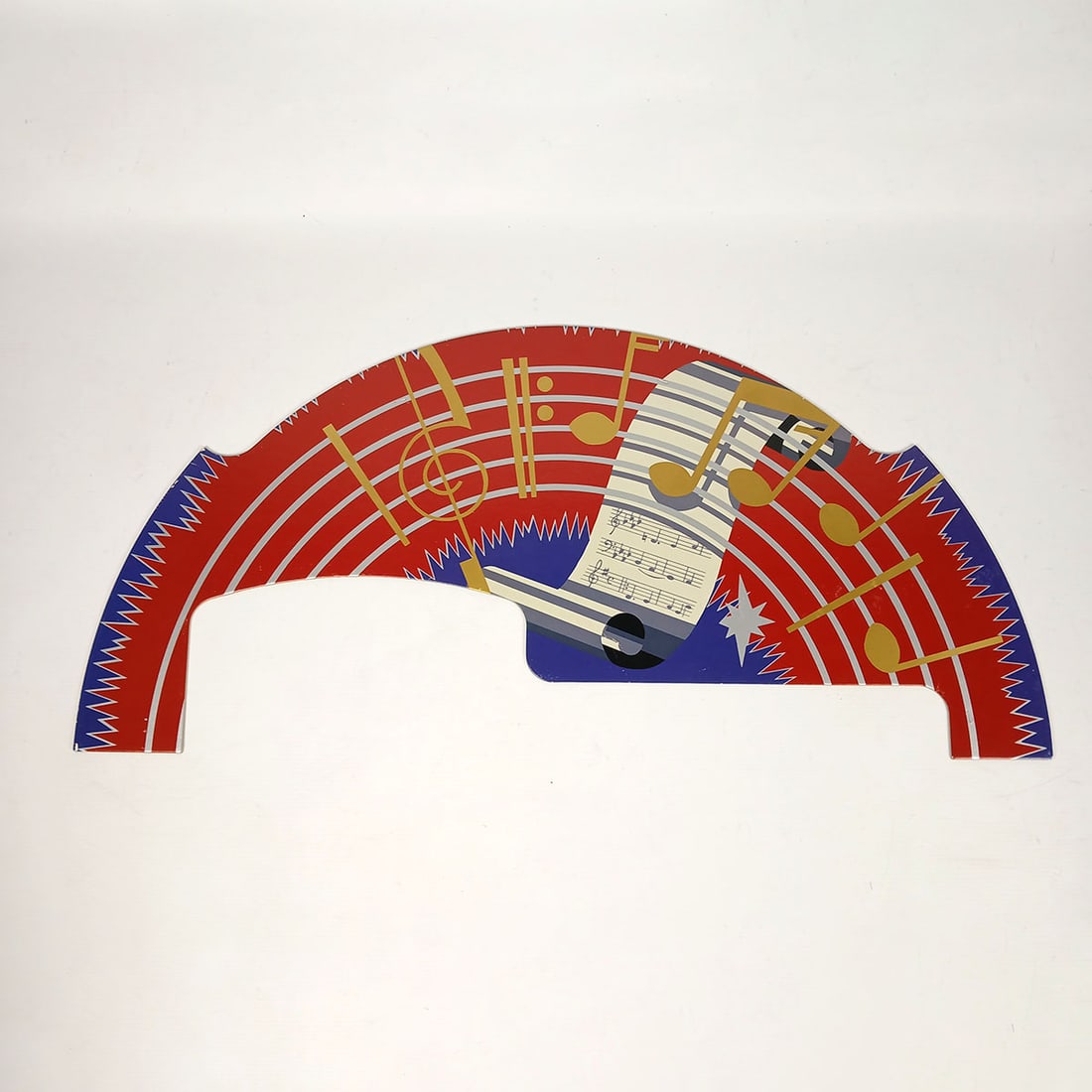 Back Mural for a Wurlitzer OMT Jukebox Model: Spare part - back mural for a Wurlitzer OMT Jukebox model. Dimensions (H x W x D): 35 x 76,5 x 0,3 cm. Location: The Netherlands, Tilburg.