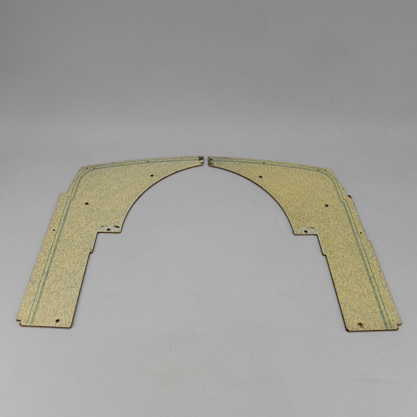 Set of 2 Wurlitzer 2100 Jukebox Decorative Hardboard Interior Side Panels (1 of 5)