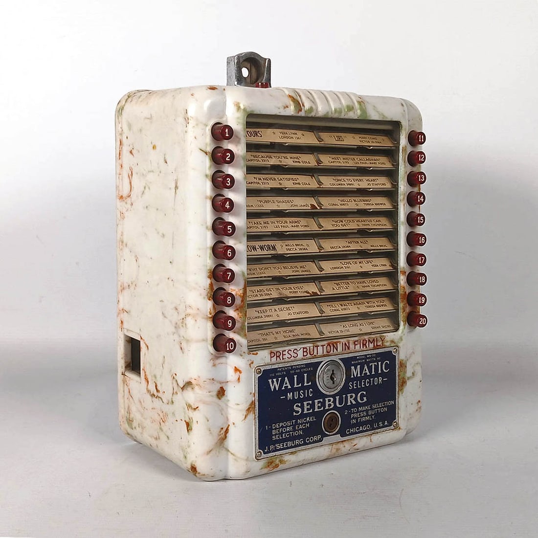 Seeburg WS-2Z Wallbox Marble Case Wallbox (1940-1942) (1 of 14)