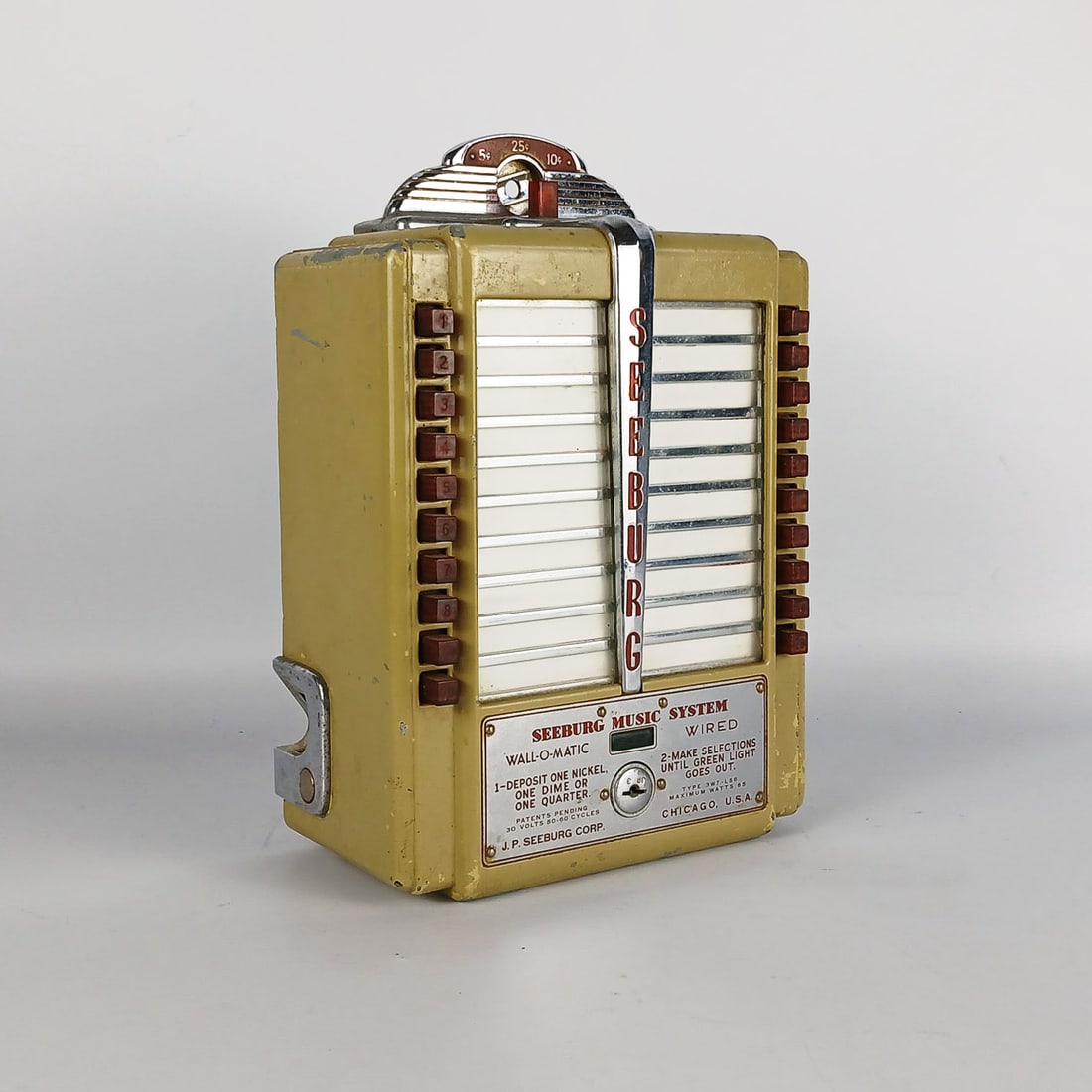 Seeburg 3W5-L56 " Wall-O-Matic" Wallbox (1946-1948) (1 of 15)