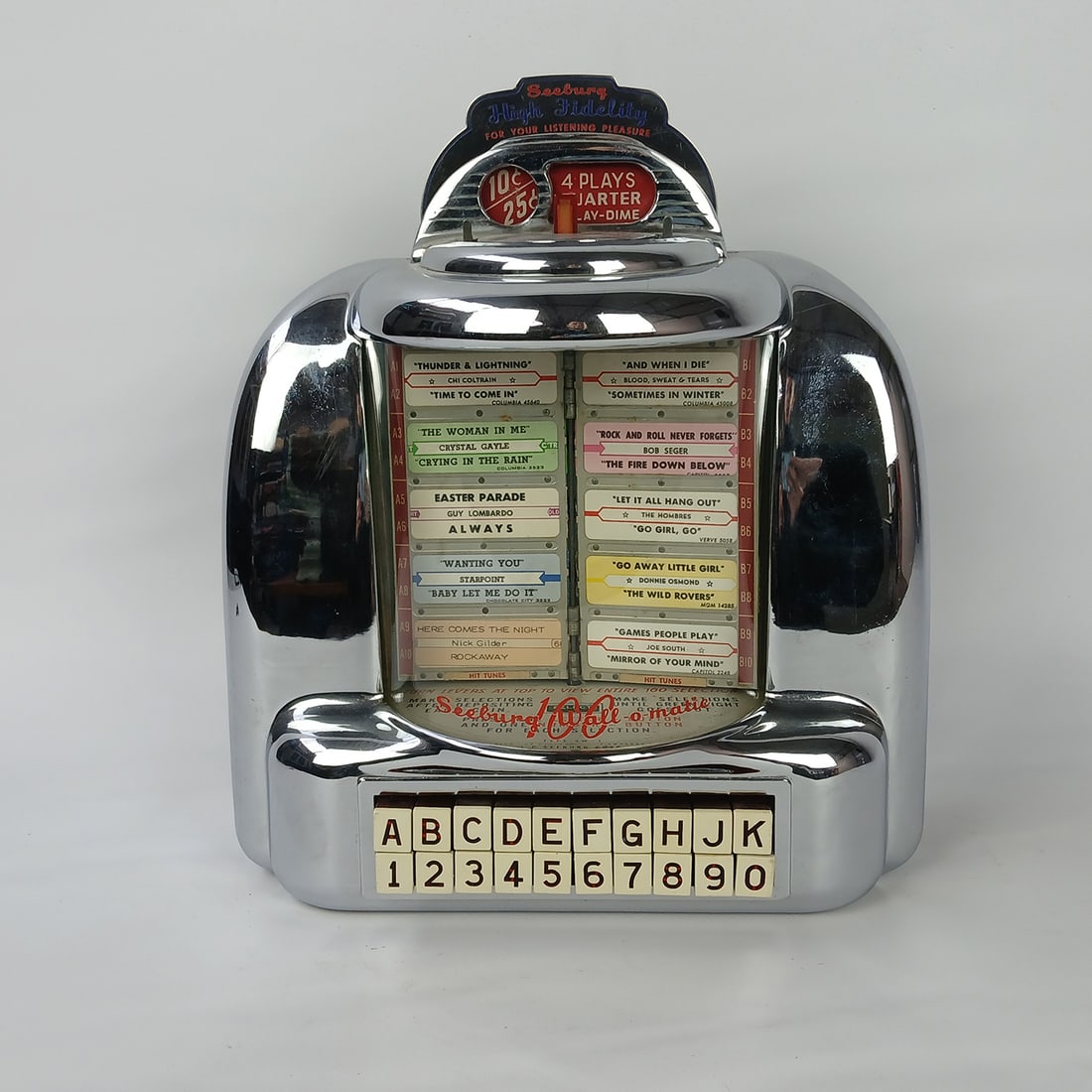 Seeburg Type 3W1 "Wall-O-Matic" Wallbox with High Fidelity Marquee (1948-1954) (1 of 15)