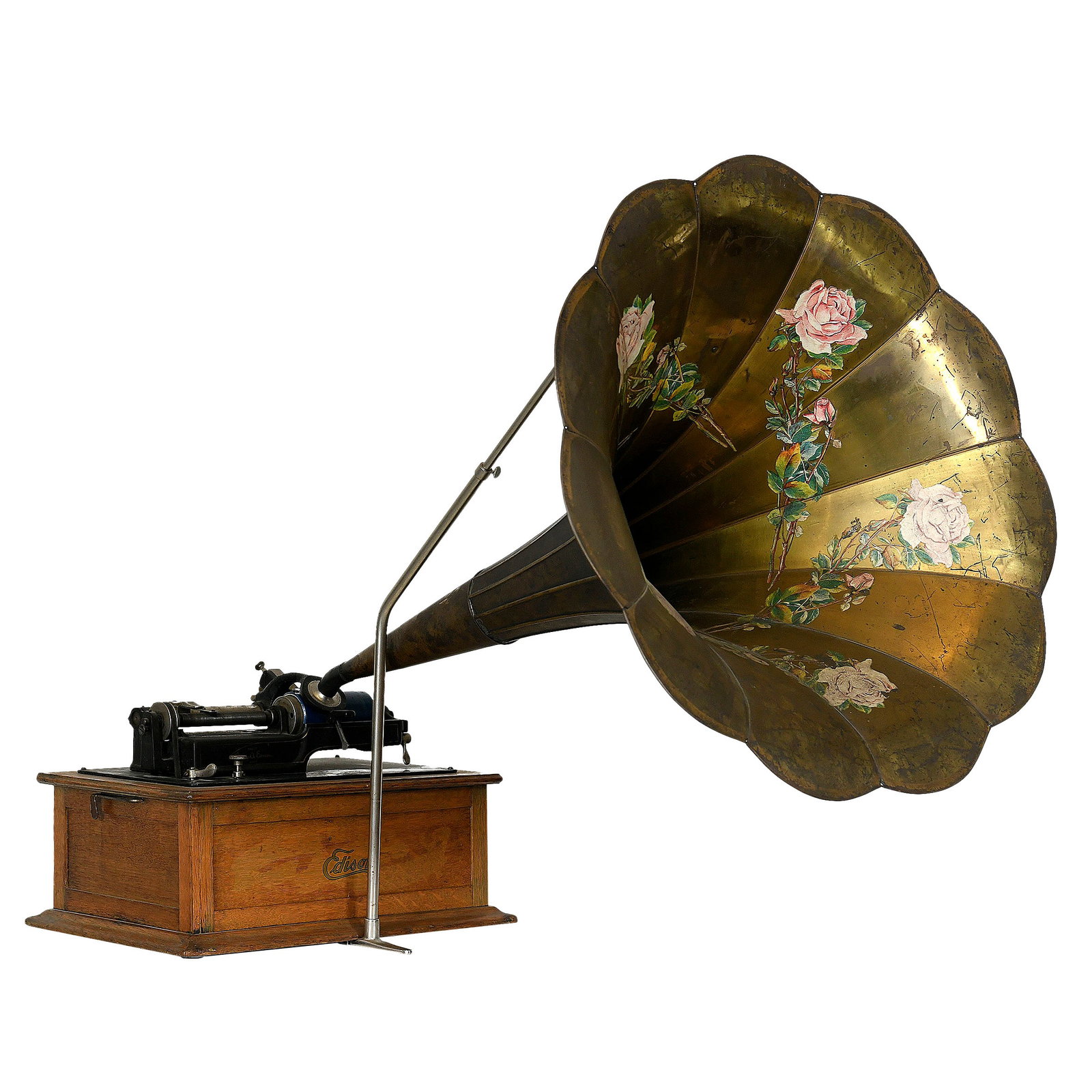 Edison Triumph Cylinder Phonograph with Morning Glory Horn (ca. 1908) (1 of 19)