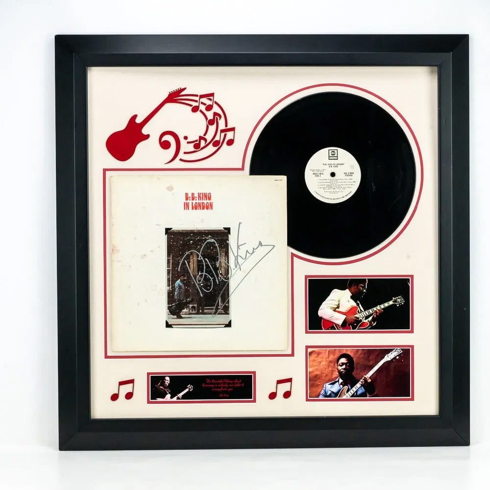 "B.B. King In London" AKA The King of the Blues LP Record with Signed Album Cover (1 of 7)