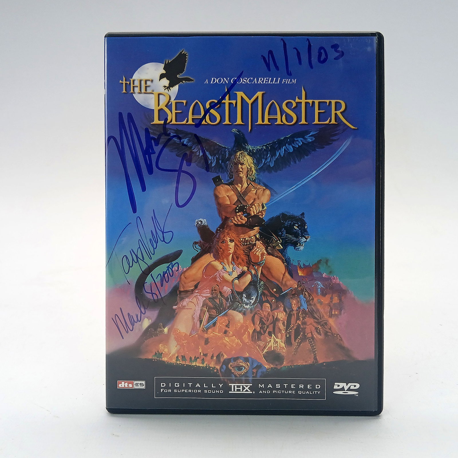 "The Beastmaster" DVD Signed by Marc Singer, Tanya Roberts (1 of 16)