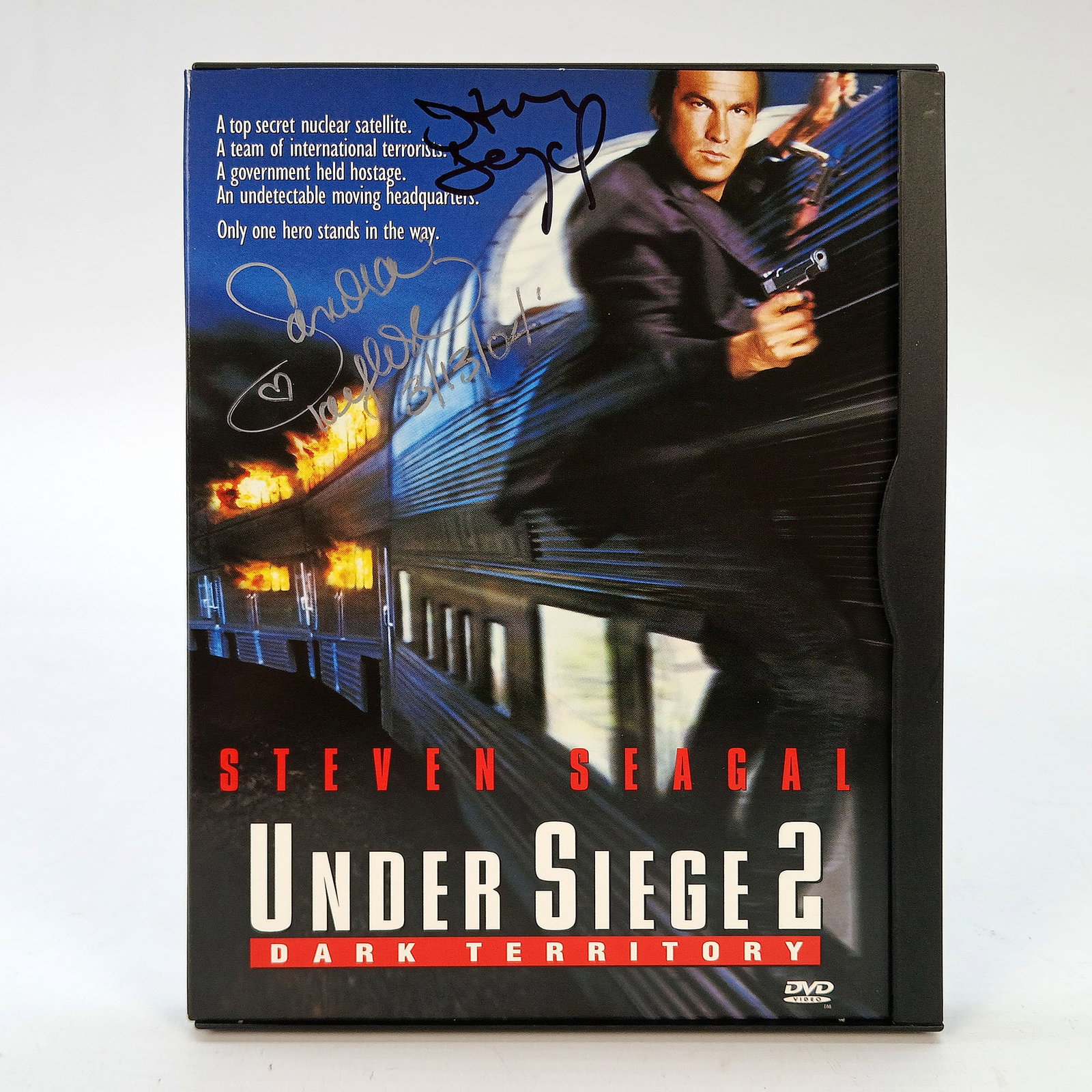 "Under Siege 2" DVD (1995) with Signed Cover by Steven Siegal and Sandra Taylor (1 of 10)