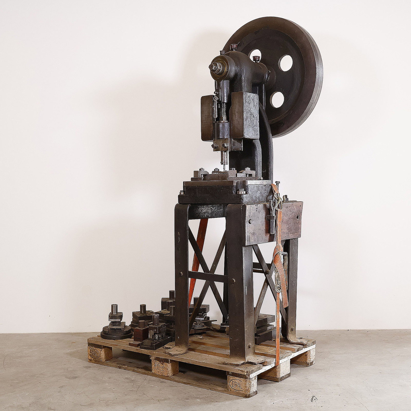 Unique Original Punch Press (pre 1914) from Decap Workshop in Antwerp, Belgium (1 of 19)