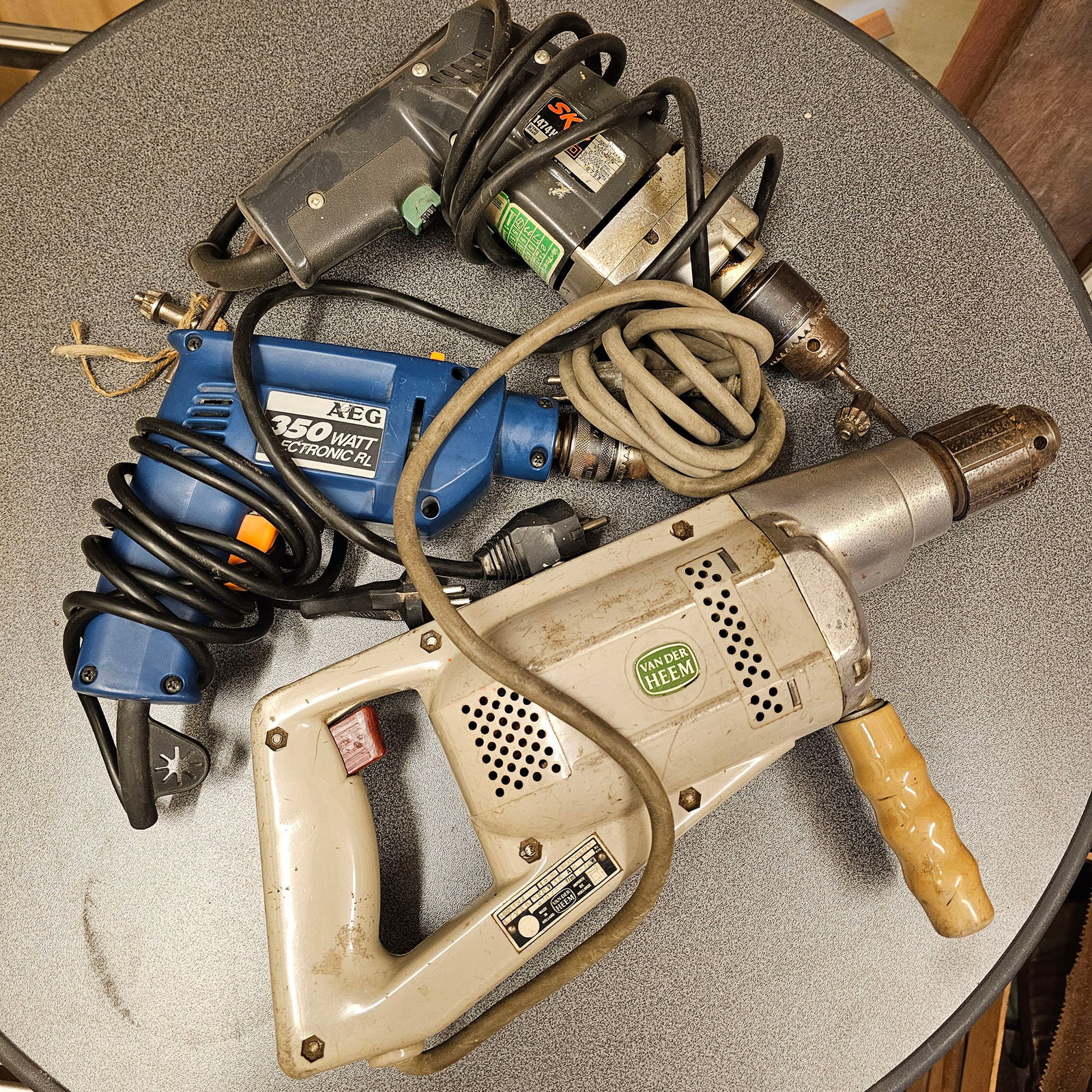 Lot of 3 Various Electric Drills from the G. Perlee Workshop (1 of 5)