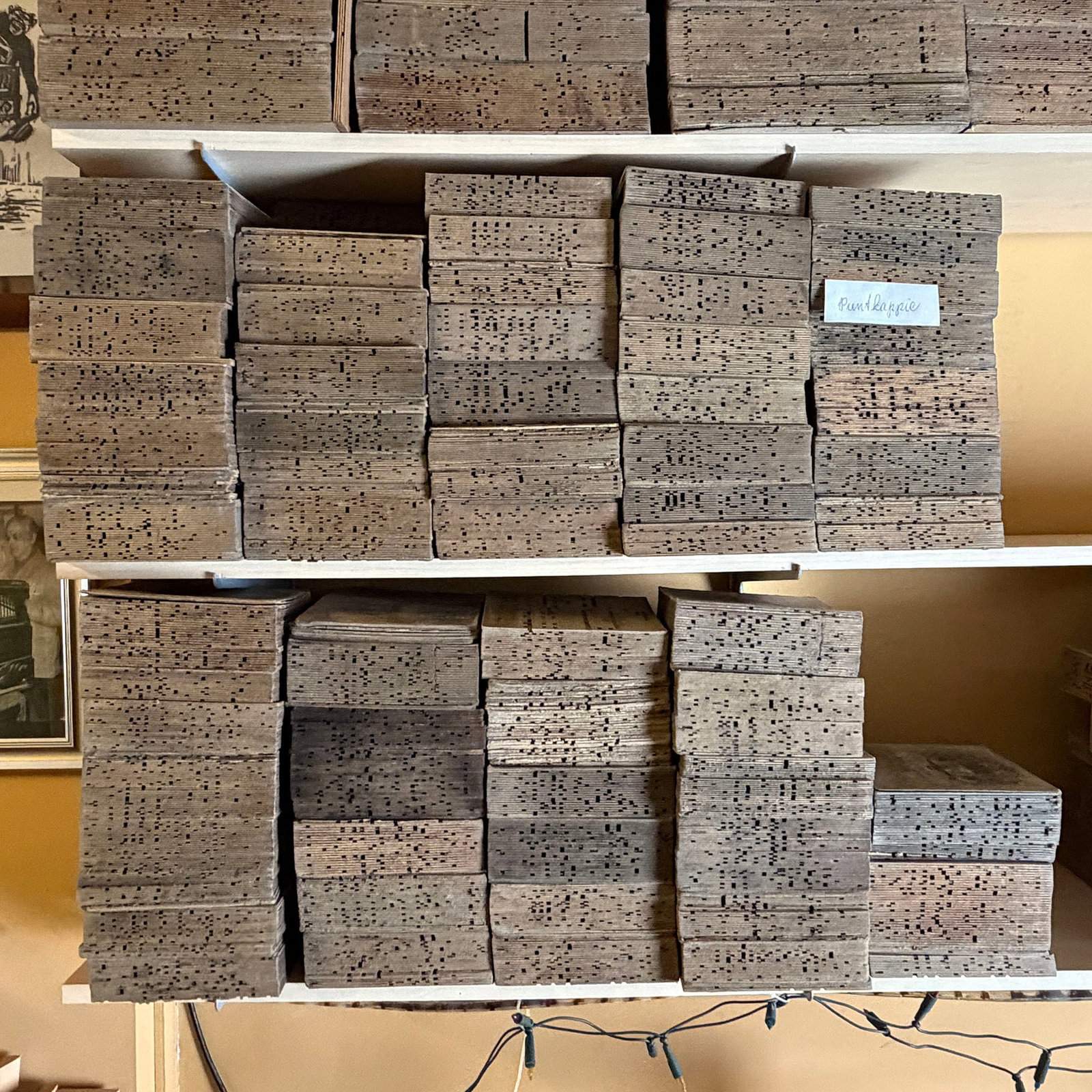 Lot of Approx. 105 Organ Music Books for 52-key Bursens Street Organ "Puntkappie" (1 of 3)