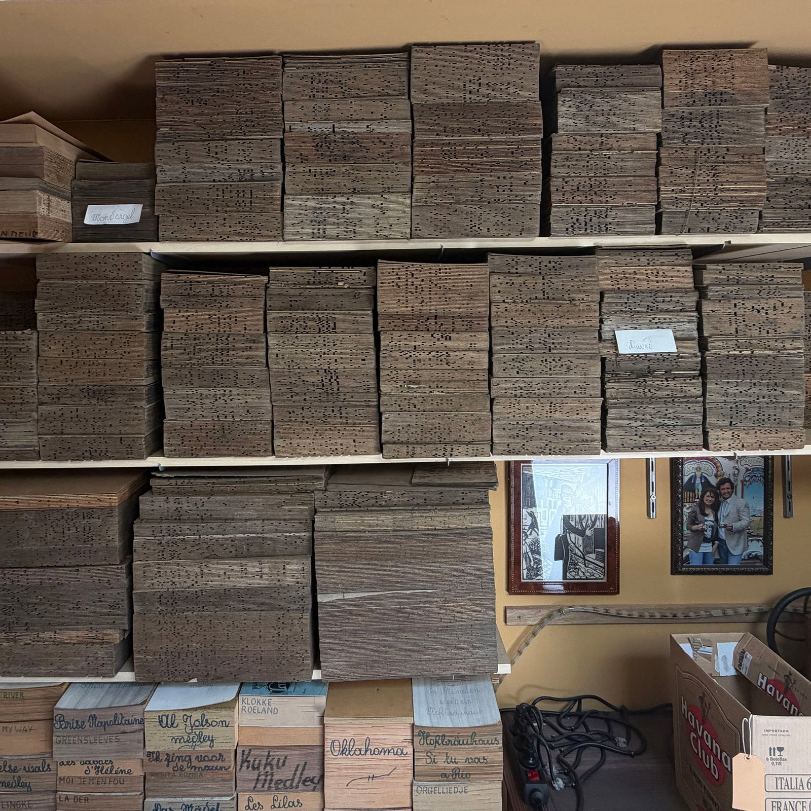 Lot of Approx. 30 Organ Music Books for 48-key Decap "David I" Organ (1 of 3)