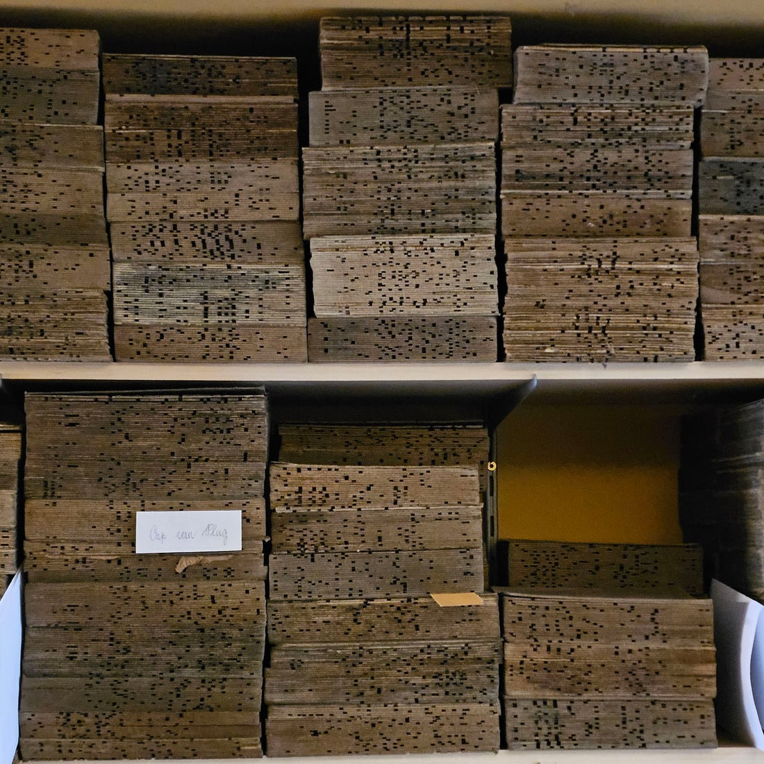 Lot of Approx. 34 Organ Music Books for 64-key Decap "Cap van Plug" Street Organ: Lot of Approx. 34 Organ Music Books for 64-key Decap "Cap van Plug" Street Organ. Location: G Perlee Workshop in Amsterdam.