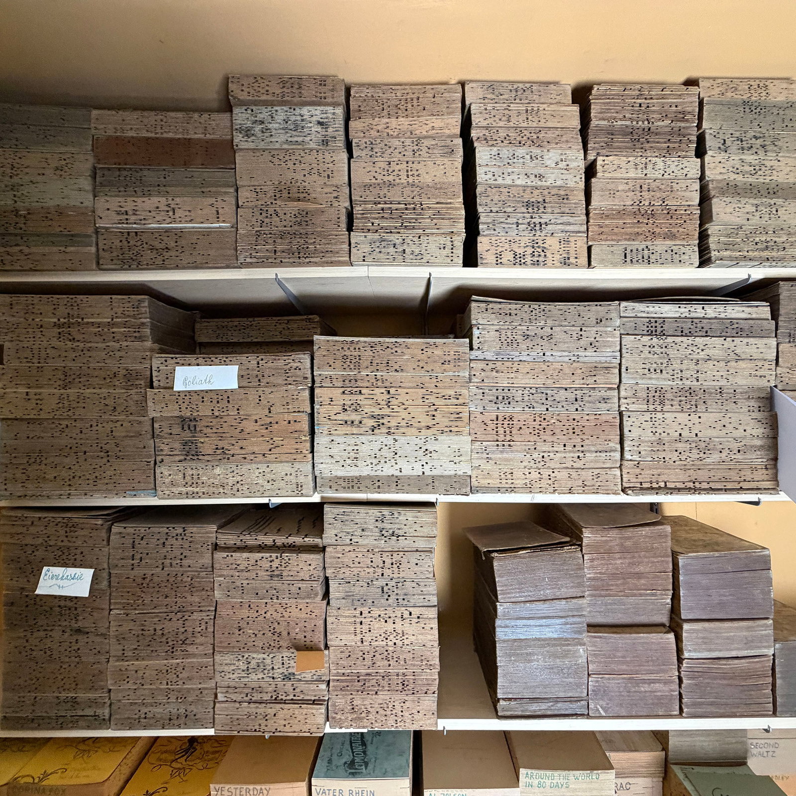 Lot of Approx. 60 Organ Music Books for 72-key Decap "Goliath" Street Organ (1 of 3)