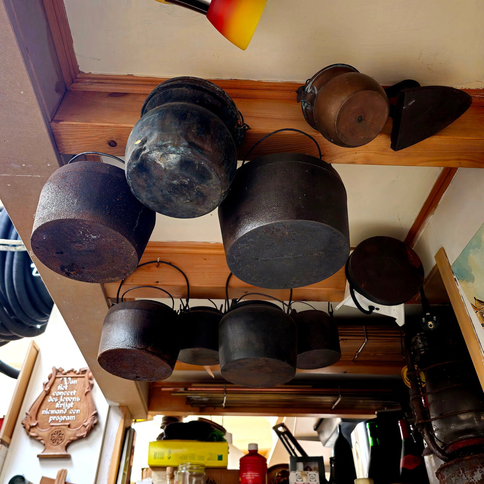 Lot of 8 Various Vintage Hot Glue Pots, Iron and an Electric Hot Plate from G. Perlee Workshop (1 of 6)