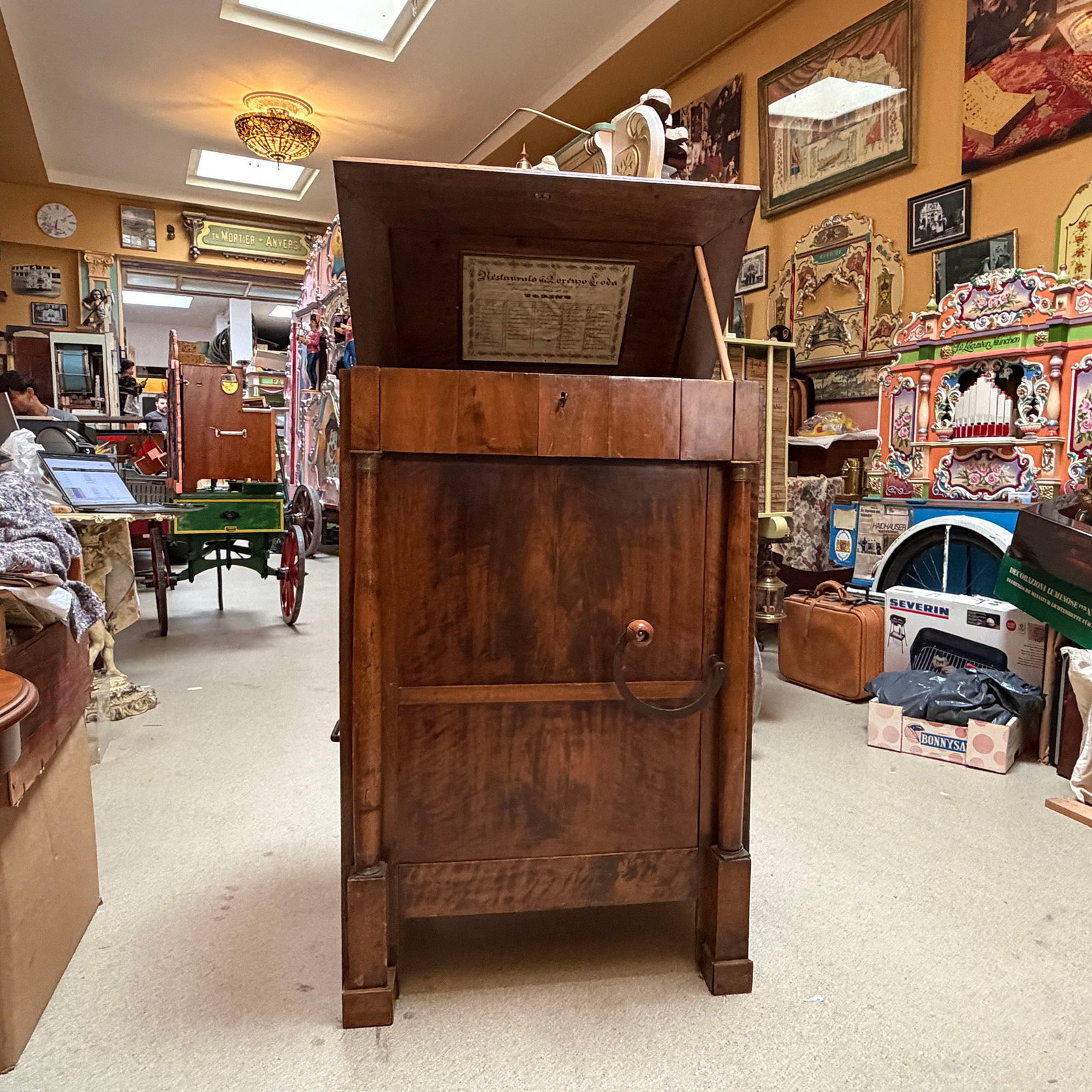 Antique French Mirecourt Chamber Barrel Organ (ca. 1810) (1 of 7)