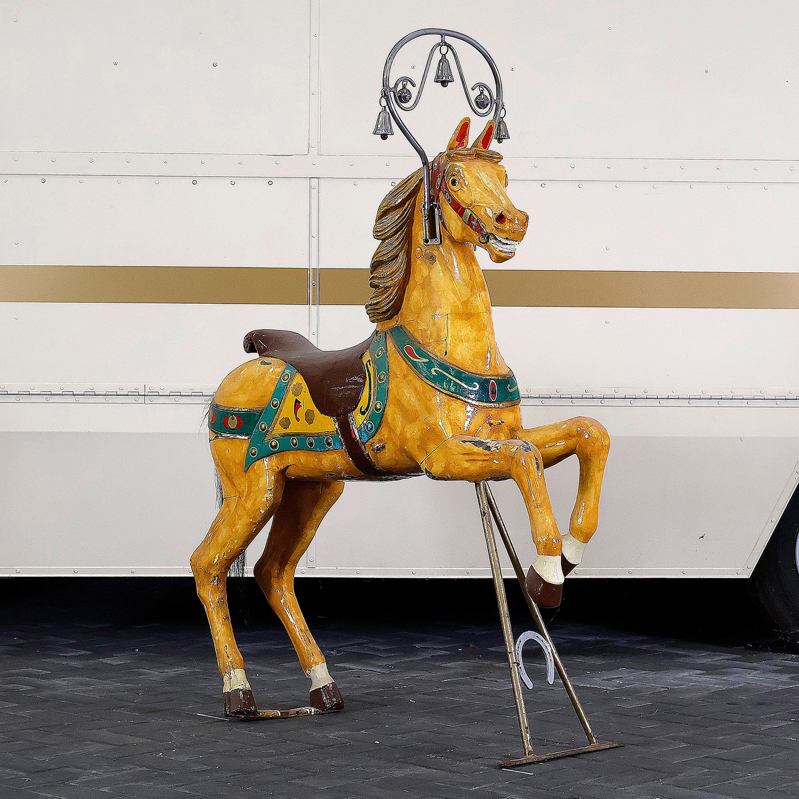9 of 10 Original Thummel Carousel Horses, Germany ca. 1900 (1 of 10)