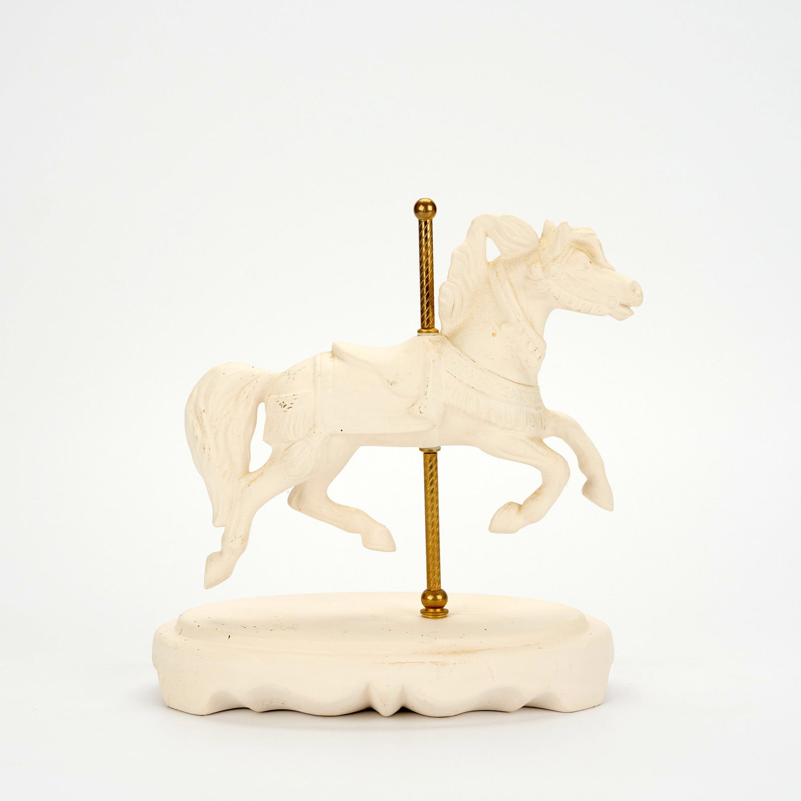 Care Inc. Monochromatic Ceramic Carousel Horse Figurine (1974) (1 of 5)