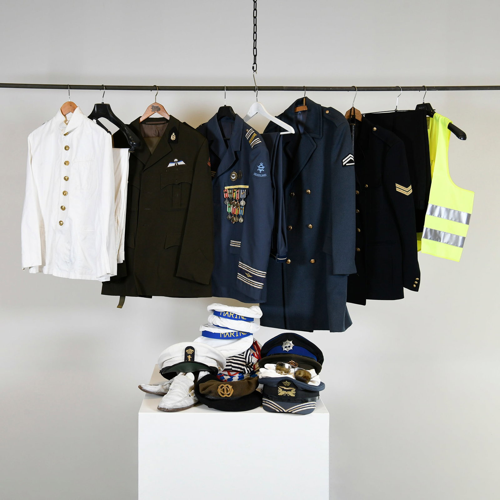 Lot of Police, Navy and Military Uniform Costumes (1 of 5)