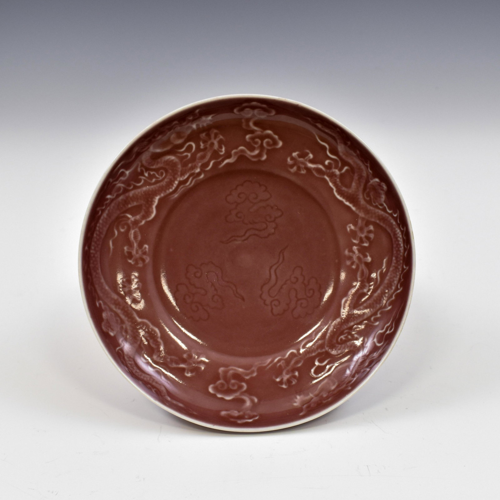 MING SGRAFFITO IRON-RED PLATE (1 of 7)