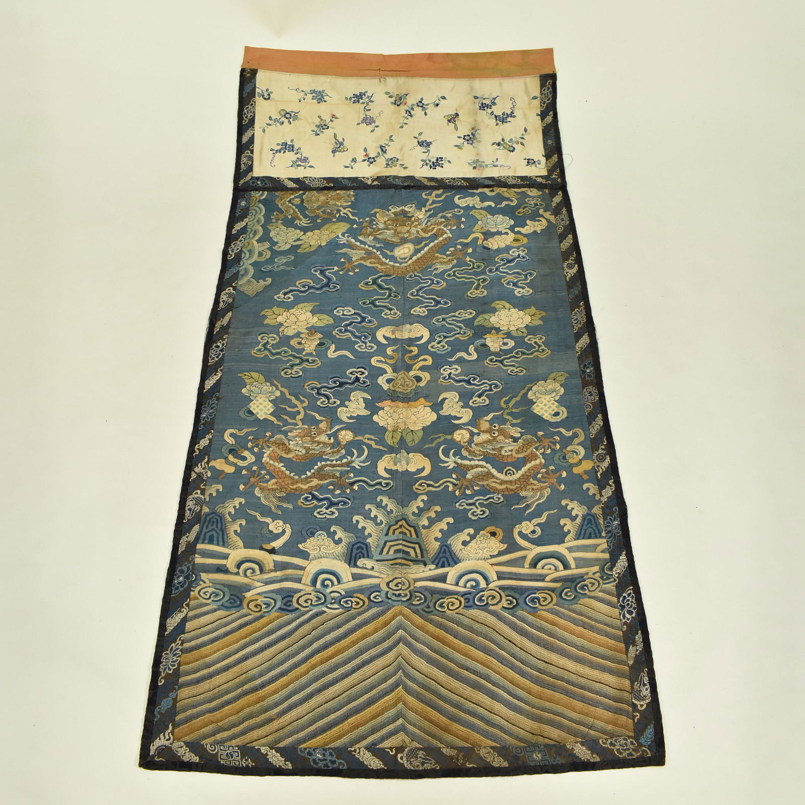 CHINESE QING DYNASTY KESI DRAGON ROBE PIECE (1 of 8)