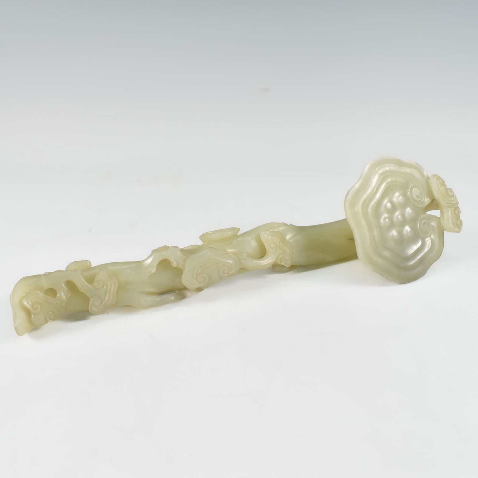 アンティーク 中国 ホワイト ジェード Chinese White Jade Ruyi Scepter