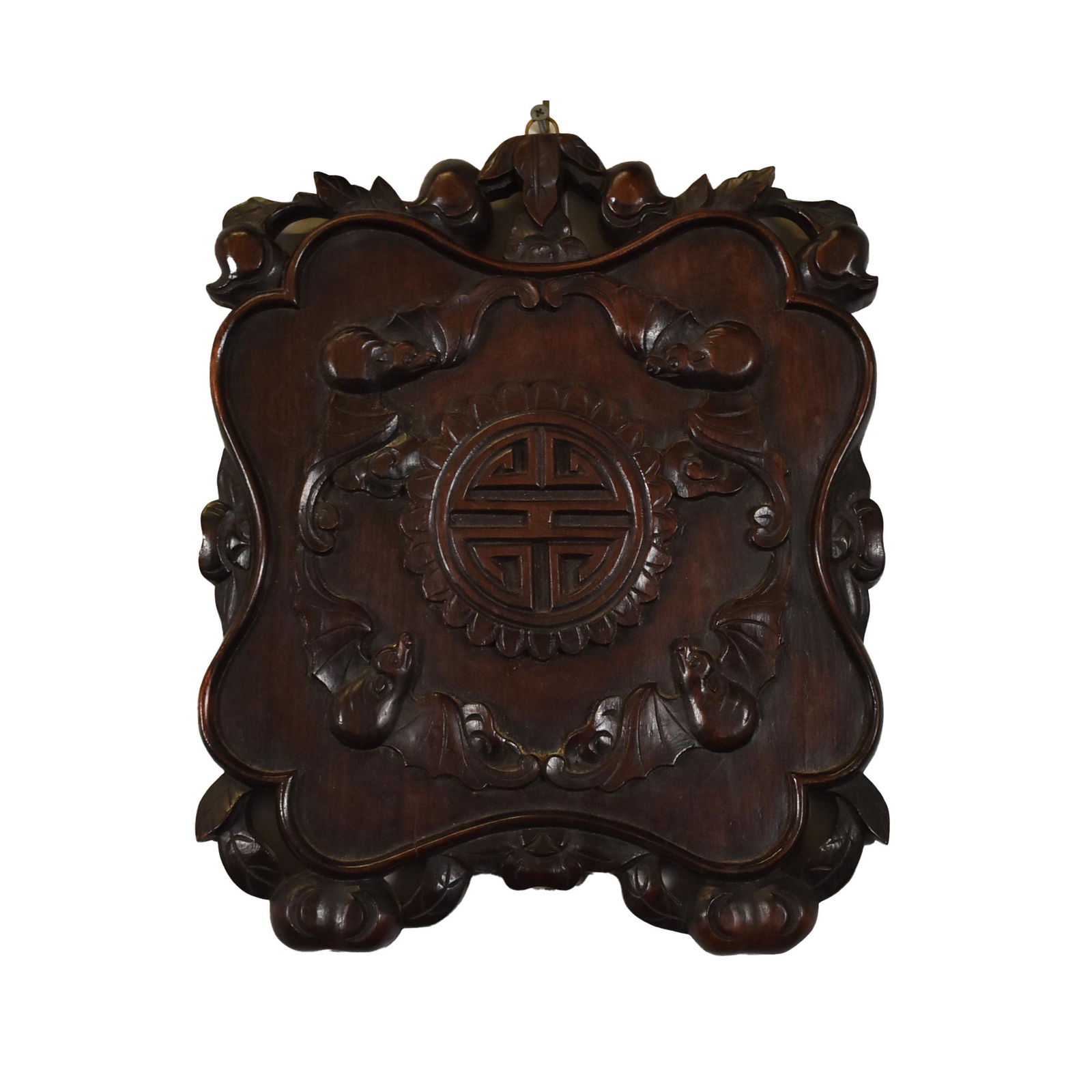 CHINESE ROSEWOOD CARVING PANEL (1 of 5)