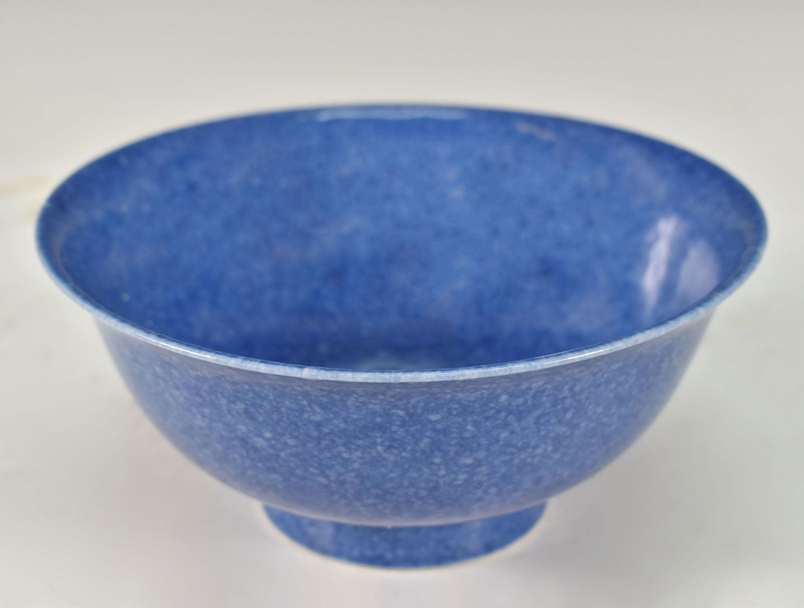 CHINESE QING DYNASTY BLUE GLAZED BOWL (1 of 8)